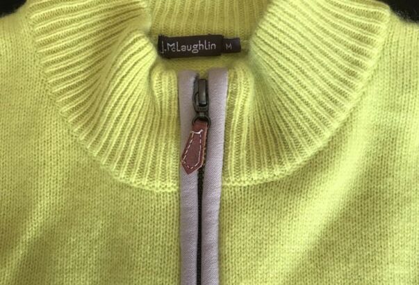 Brand New 100% Cashmere ¼-zip sweater – Size M