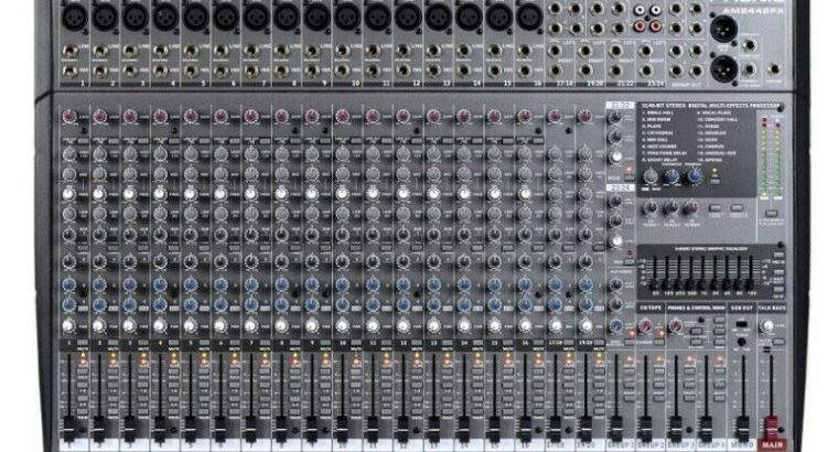 Phonic AM2442FX 24 Input 4 Bus Studio Live/Mixer